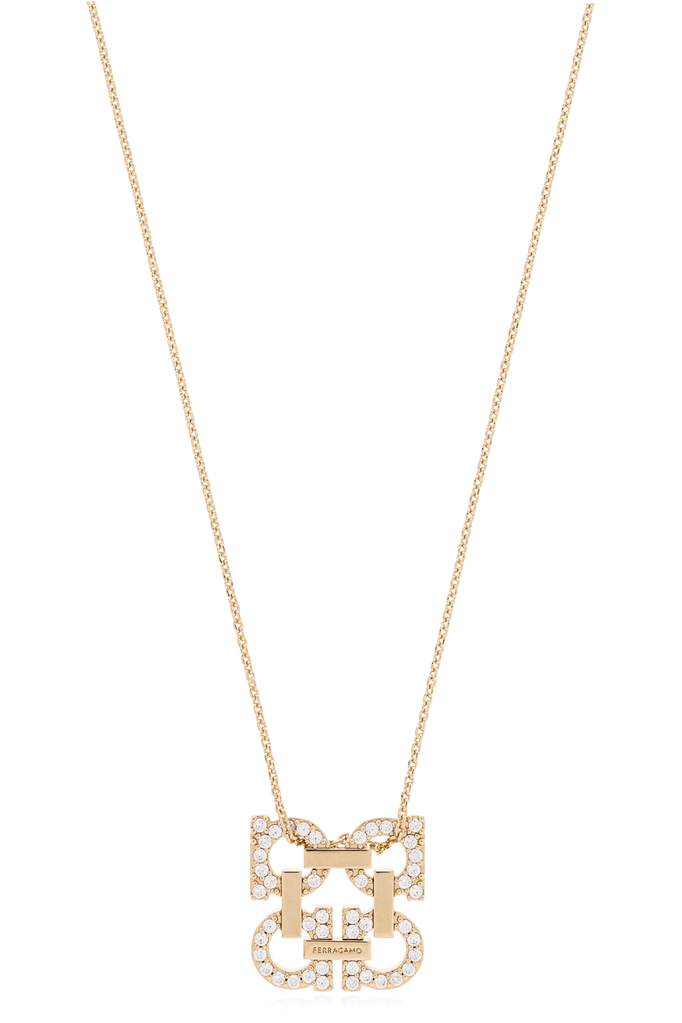 ★FERRAGAMO★ Barau Pendant Necklace Gold 760547998985 76054 MUSINSA | SALVATORE FERRAGAMO Barau Pendant Necklace - Gold